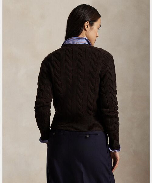 POLO RALPH LAUREN / ポロ ラルフ ローレン カーディガン・ボレロ | ケーブルニット ウールカシミヤ カーディガン | 詳細3