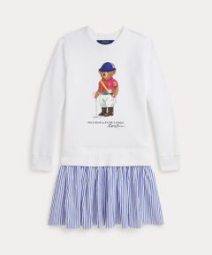 POLO RALPH LAUREN / ポロ ラルフ ローレン ミニ丈・ひざ丈ワンピース | (ガールズ 7才～16才)Polo ベア ストライプドスカート フリース ドレス