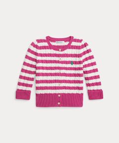 POLO RALPH LAUREN / ポロ ラルフ ローレン ベビー・キッズウエア | (ベビー)ストライプド ミニケーブル コットン カーディガン