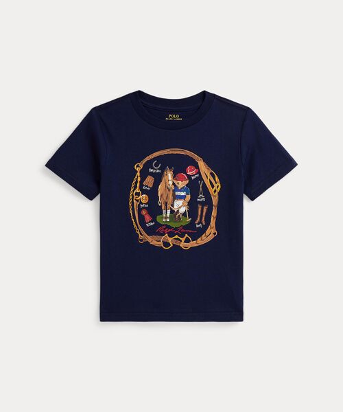 POLO RALPH LAUREN / ポロ ラルフ ローレン Tシャツ | (ボーイズ 2才~7才)Polo ベア コットン ジャージー Tシャツ(410ネイビー)
