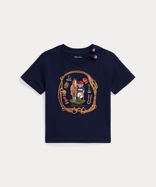 POLO RALPH LAUREN / ポロ ラルフ ローレン Tシャツ | (ベビー)Polo ベア コットン ジャージー Tシャツ（410ネイビー）