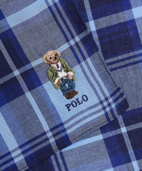 POLO RALPH LAUREN / ポロ ラルフ ローレン ハンカチ | Polo ベア チェック コットン ハンカチーフ | 詳細2