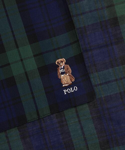 POLO RALPH LAUREN / ポロ ラルフ ローレン ハンカチ | Polo ベア チェック コットン ハンカチーフ | 詳細2