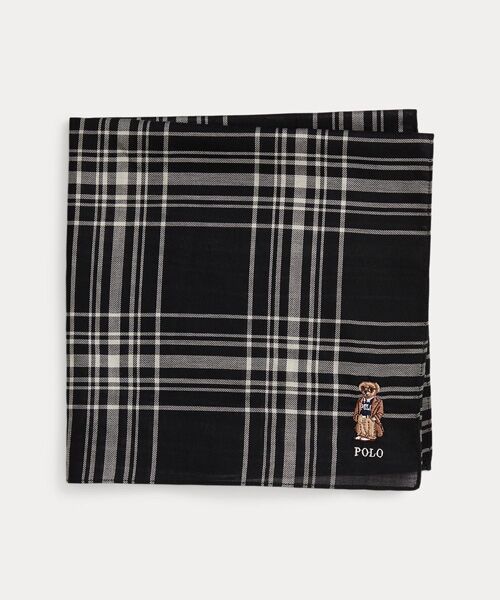 POLO RALPH LAUREN / ポロ ラルフ ローレン ハンカチ | Polo ベア チェック コットン ハンカチーフ | 詳細1