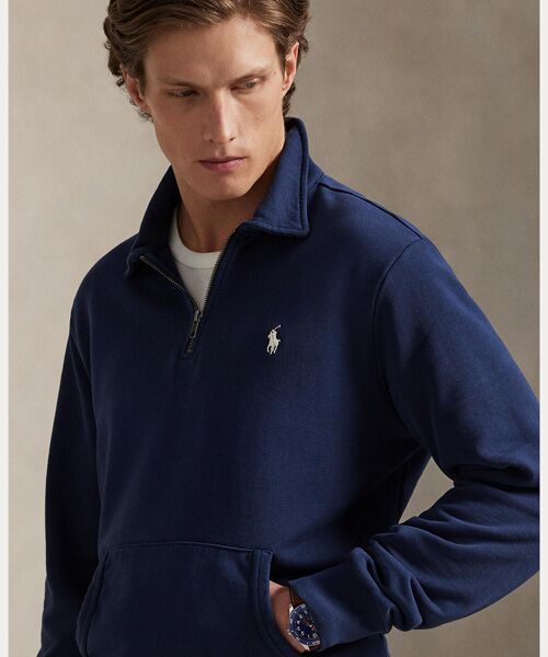 POLO RALPH LAUREN / ポロ ラルフ ローレン スウェット | ロゴバック フリース クォータージップ スウェットシャツ | 詳細4