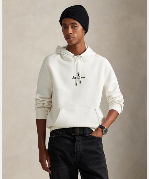 POLO RALPH LAUREN / ポロ ラルフ ローレン パーカー | ロゴ ダブルニット フーディ（100ホワイト）