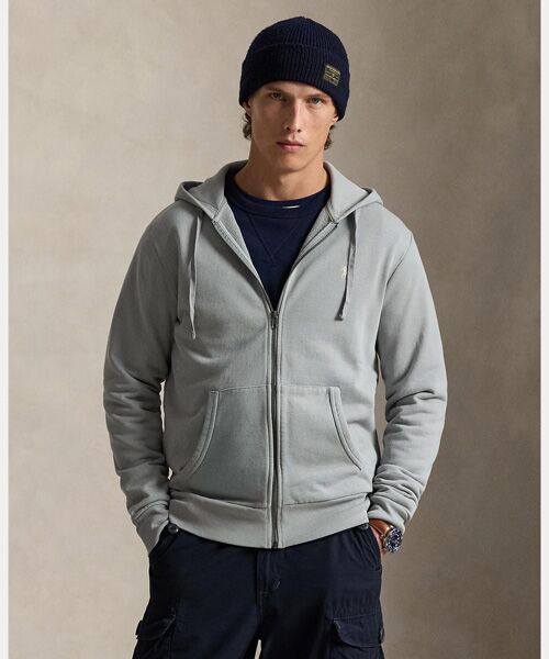 POLO RALPH LAUREN / ポロ ラルフ ローレン パーカー | ループバック テリー フルジップ フーディ（020グレー）