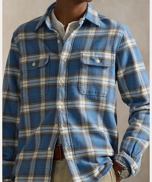 POLO RALPH LAUREN / ポロ ラルフ ローレン シャツ・ブラウス | クラシック フィット チェック フランネル ワークシャツ | 詳細4