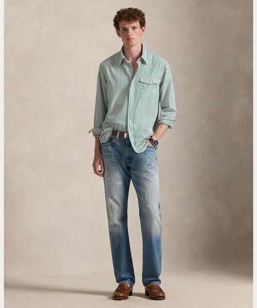 POLO RALPH LAUREN / ポロ ラルフ ローレン シャツ・ブラウス | クラシック フィット ペイントスプラッター ストライプド シャツ | 詳細2