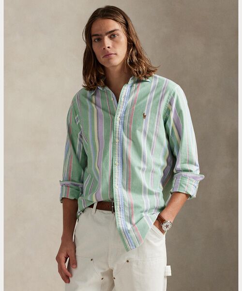 POLO RALPH LAUREN / ポロ ラルフ ローレン シャツ・ブラウス | クラシック フィット ストライプド オックスフォード シャツ（300グリーン）