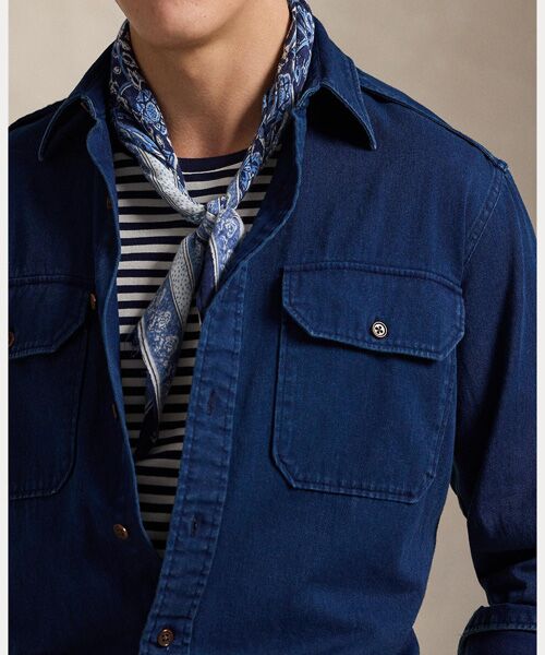 POLO RALPH LAUREN / ポロ ラルフ ローレン シャツ・ブラウス | クラシック フィット インディゴ チノ ワークシャツ | 詳細4