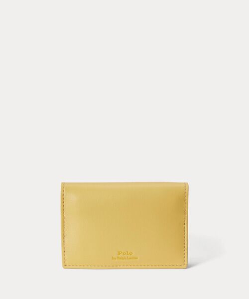 POLO RALPH LAUREN / ポロ ラルフ ローレン カードケース・名刺入れ・定期入れ | Polo ベア レザー フラップ カード ケース | 詳細1