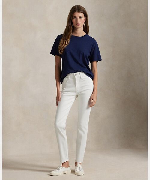 POLO RALPH LAUREN / ポロ ラルフ ローレン デニムパンツ | ミッドライズ スーパースリム ジーンズ（400ホワイト）