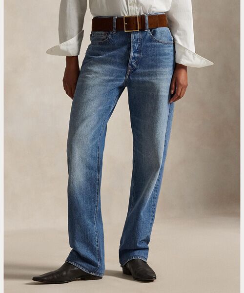 POLO RALPH LAUREN / ポロ ラルフ ローレン デニムパンツ | ハイライズ リラックス ストレート ジーンズ | 詳細2