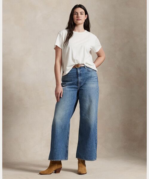 POLO RALPH LAUREN / ポロ ラルフ ローレン デニムパンツ | ハイライズ ワイドレッグ クロップ ジーンズ | 詳細11
