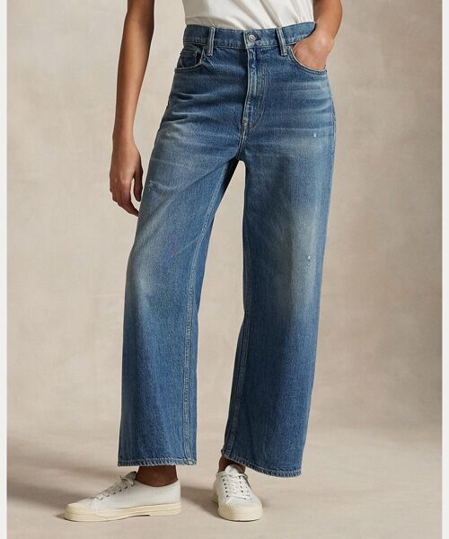 POLO RALPH LAUREN / ポロ ラルフ ローレン デニムパンツ | ハイライズ ワイドレッグ クロップ ジーンズ | 詳細2