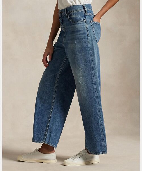 POLO RALPH LAUREN / ポロ ラルフ ローレン デニムパンツ | ハイライズ ワイドレッグ クロップ ジーンズ | 詳細3