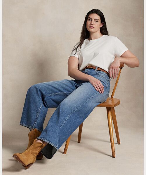 POLO RALPH LAUREN / ポロ ラルフ ローレン デニムパンツ | ハイライズ ワイドレッグ クロップ ジーンズ | 詳細6