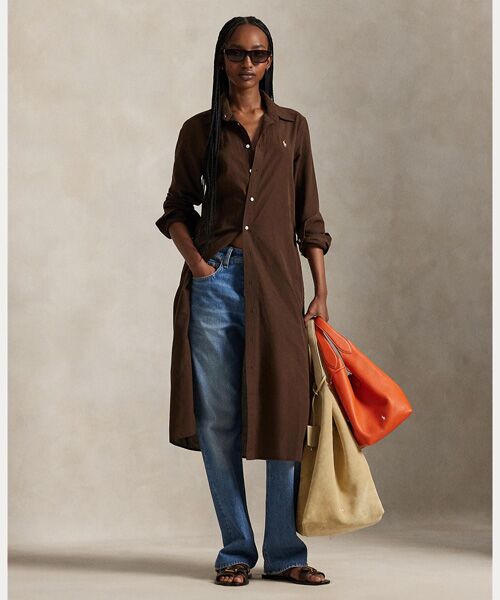 POLO RALPH LAUREN / ポロ ラルフ ローレン ロング・マキシ丈ワンピース | コットンリネン ベルテッド シャツドレス | 詳細5