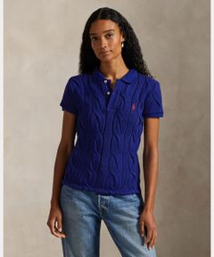POLO RALPH LAUREN / ポロ ラルフ ローレン ポロシャツ | ケーブルニット コットン ポロシャツ