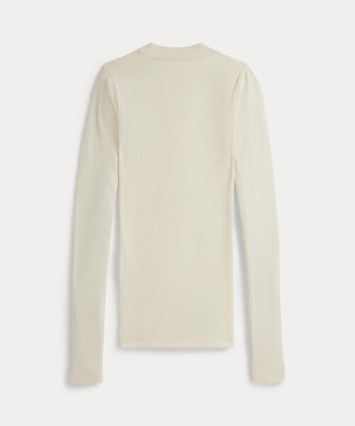 POLO RALPH LAUREN / ポロ ラルフ ローレン カットソー | リブ コットン ヘンリーネック シャツ | 詳細1