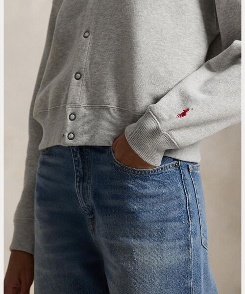 POLO RALPH LAUREN / ポロ ラルフ ローレン カーディガン・ボレロ | ロゴ フリース カーディガン | 詳細4