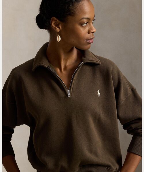 POLO RALPH LAUREN / ポロ ラルフ ローレン スウェット | フリース クォータージップ | 詳細4