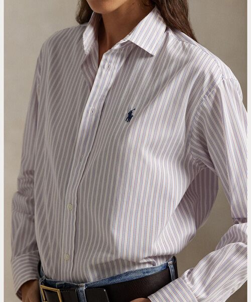 POLO RALPH LAUREN / ポロ ラルフ ローレン シャツ・ブラウス | ストライプド コットン シャツ | 詳細4