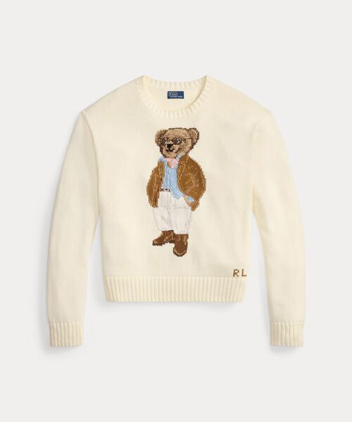 POLO RALPH LAUREN / ポロ ラルフ ローレン ニット・セーター | Polo ベア コットン クルーネック セーター | 詳細1