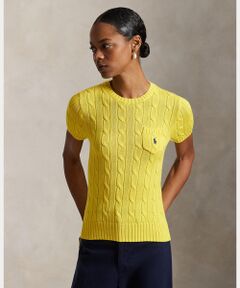 POLO RALPH LAUREN / ポロ ラルフ ローレン ニット・セーター | ケーブルニット コットン ショートスリーブ セーター