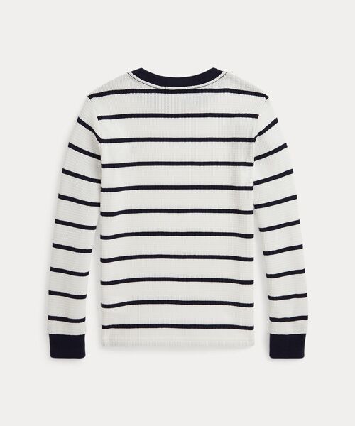 POLO RALPH LAUREN / ポロ ラルフ ローレン Tシャツ | (ボーイズ 2才～7才)ストライプド ワッフル コットン ロングスリーブ Tシャツ | 詳細1