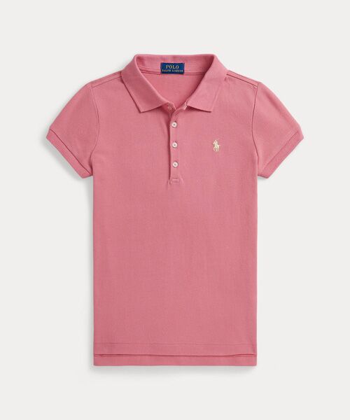 POLO RALPH LAUREN / ポロ ラルフ ローレン ポロシャツ | (ガールズ 7才～16才)ストレッチ ピケ ポロシャツ（650ピンク）