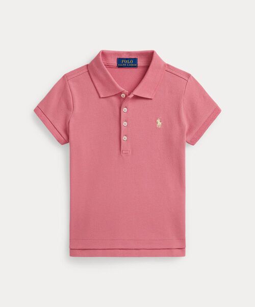 POLO RALPH LAUREN / ポロ ラルフ ローレン ポロシャツ | (ガールズ 2才～6才)ストレッチ メッシュ ポロシャツ（650ピンク）