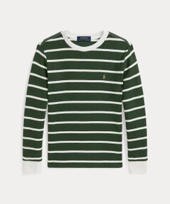POLO RALPH LAUREN / ポロ ラルフ ローレン Tシャツ | (ボーイズ 8才～20才)ストライプド ワッフル コットン ロングスリーブ Tシャツ