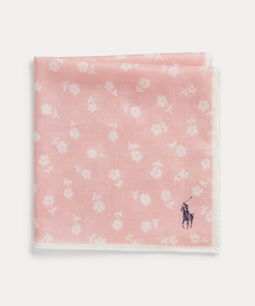 POLO RALPH LAUREN / ポロ ラルフ ローレン ハンカチ | (ガールズ 2才～4才)フローラル コットン ハンカチーフ | 詳細1