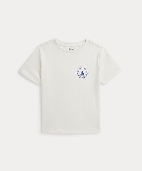POLO RALPH LAUREN / ポロ ラルフ ローレン Tシャツ | (ボーイズ 2才～7才)ロゴ コットン ジャージー Tシャツ（100ホワイト）