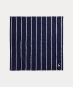 POLO RALPH LAUREN / ポロ ラルフ ローレン ハンカチ | ストライプド コットン ハンカチーフ