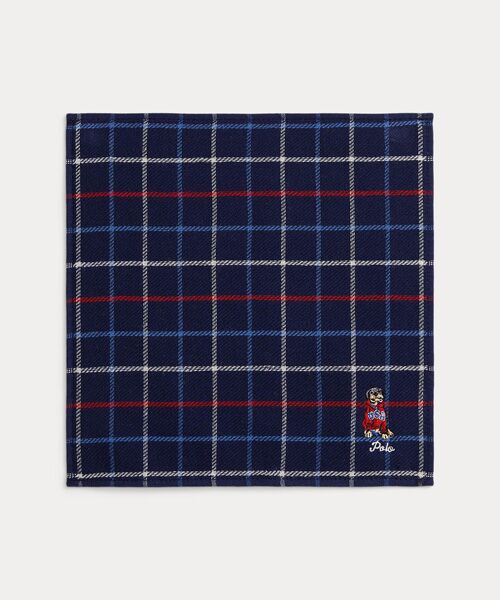POLO RALPH LAUREN / ポロ ラルフ ローレン ハンカチ | ドッグエンブロイダリー テリー ハンカチーフ（410ネイビー）