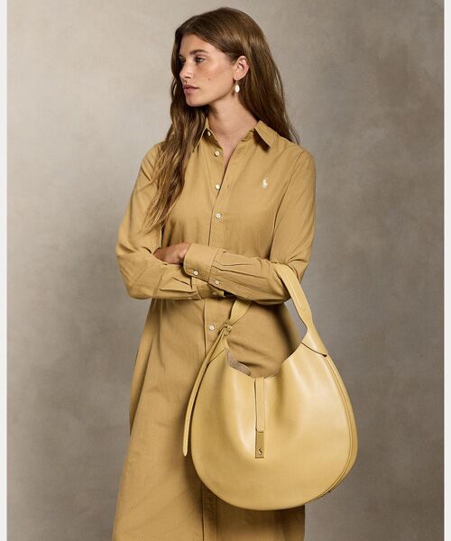 POLO RALPH LAUREN / ポロ ラルフ ローレン ショルダーバッグ | Polo ID ラージ カーフスキン ショルダー バッグ | 詳細5