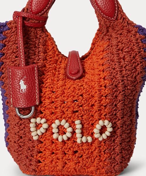 POLO RALPH LAUREN / ポロ ラルフ ローレン トートバッグ | Polo Play クロシェ スモール トート & クロスボディ | 詳細4