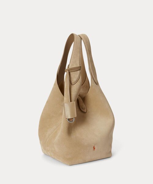 POLO RALPH LAUREN / ポロ ラルフ ローレン トートバッグ | Polo Play スエード ミディアム トート | 詳細1