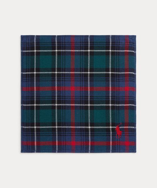 POLO RALPH LAUREN / ポロ ラルフ ローレン ハンカチ | チェック コットン ハンド タオル（410ネイビー）