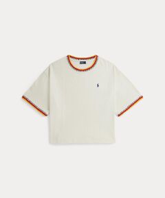 POLO RALPH LAUREN / ポロ ラルフ ローレン Tシャツ | クロシェトリム コットン ジャージー Tシャツ