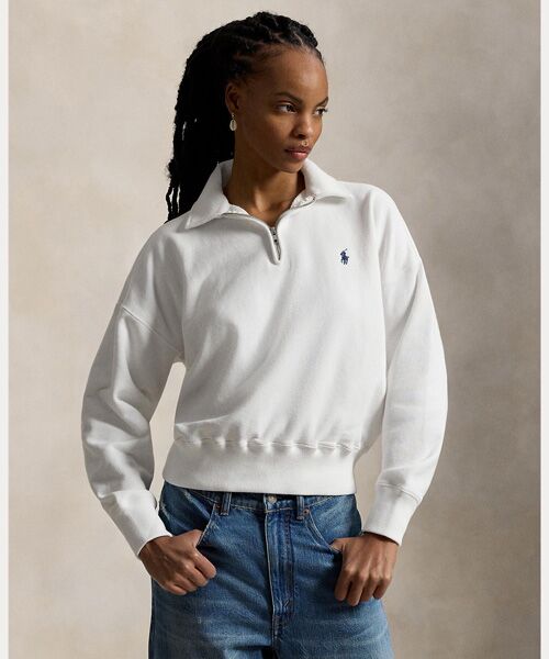 POLO RALPH LAUREN / ポロ ラルフ ローレン その他トップス | ライトウェイト フリース クォータージップ（100ホワイト）