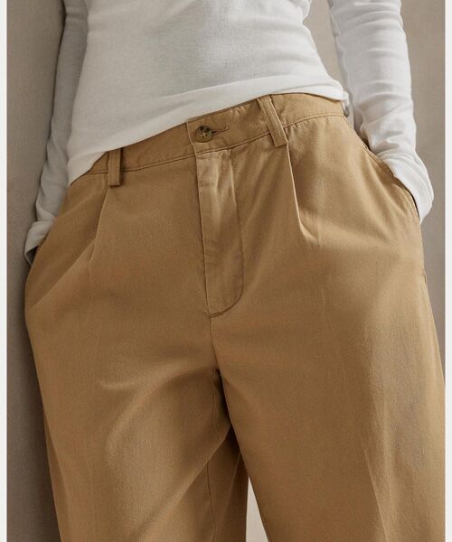 POLO RALPH LAUREN / ポロ ラルフ ローレン その他パンツ | プリーテッド コットンブレンド リラックス パンツ | 詳細4
