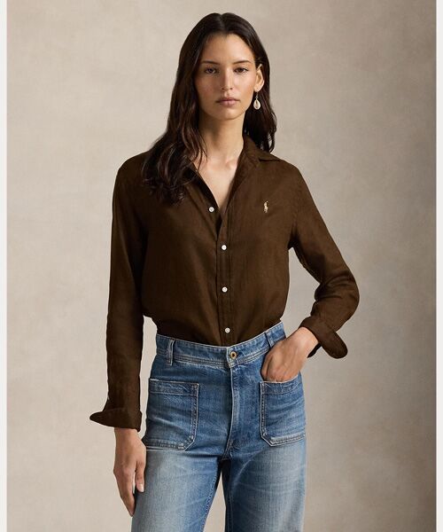 POLO RALPH LAUREN / ポロ ラルフ ローレン シャツ・ブラウス | クラシック フィット リネン シャツ（201ブラウン）