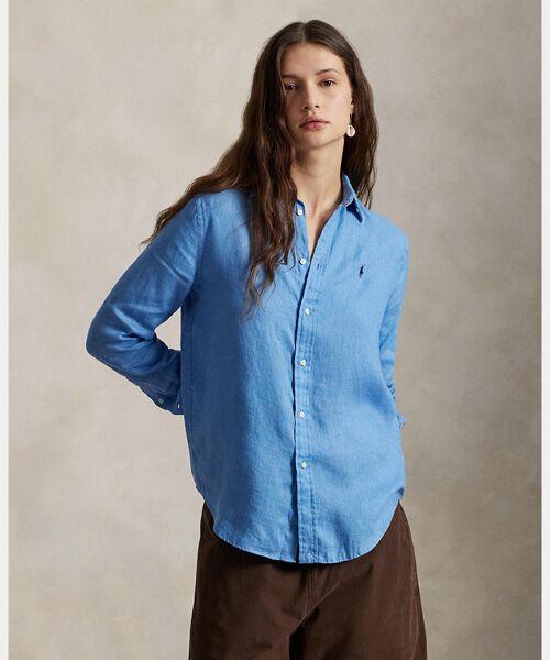 POLO RALPH LAUREN / ポロ ラルフ ローレン シャツ・ブラウス | クラシック フィット リネン シャツ（400ブルー）