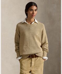 POLO RALPH LAUREN / ポロ ラルフ ローレン ニット・セーター | ロゴ コットン クルーネック セーター