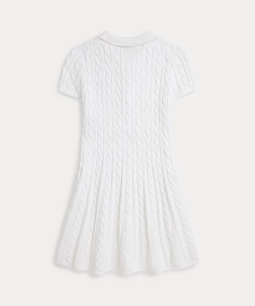 POLO RALPH LAUREN / ポロ ラルフ ローレン ミニ丈・ひざ丈ワンピース | (ガールズ 7才～16才)ケーブルニット コットン Polo セーター ドレス | 詳細2