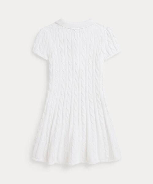 POLO RALPH LAUREN / ポロ ラルフ ローレン ミニ丈・ひざ丈ワンピース | (ガールズ 2才～6才)ケーブルニット コットン Polo セーター ドレス | 詳細2